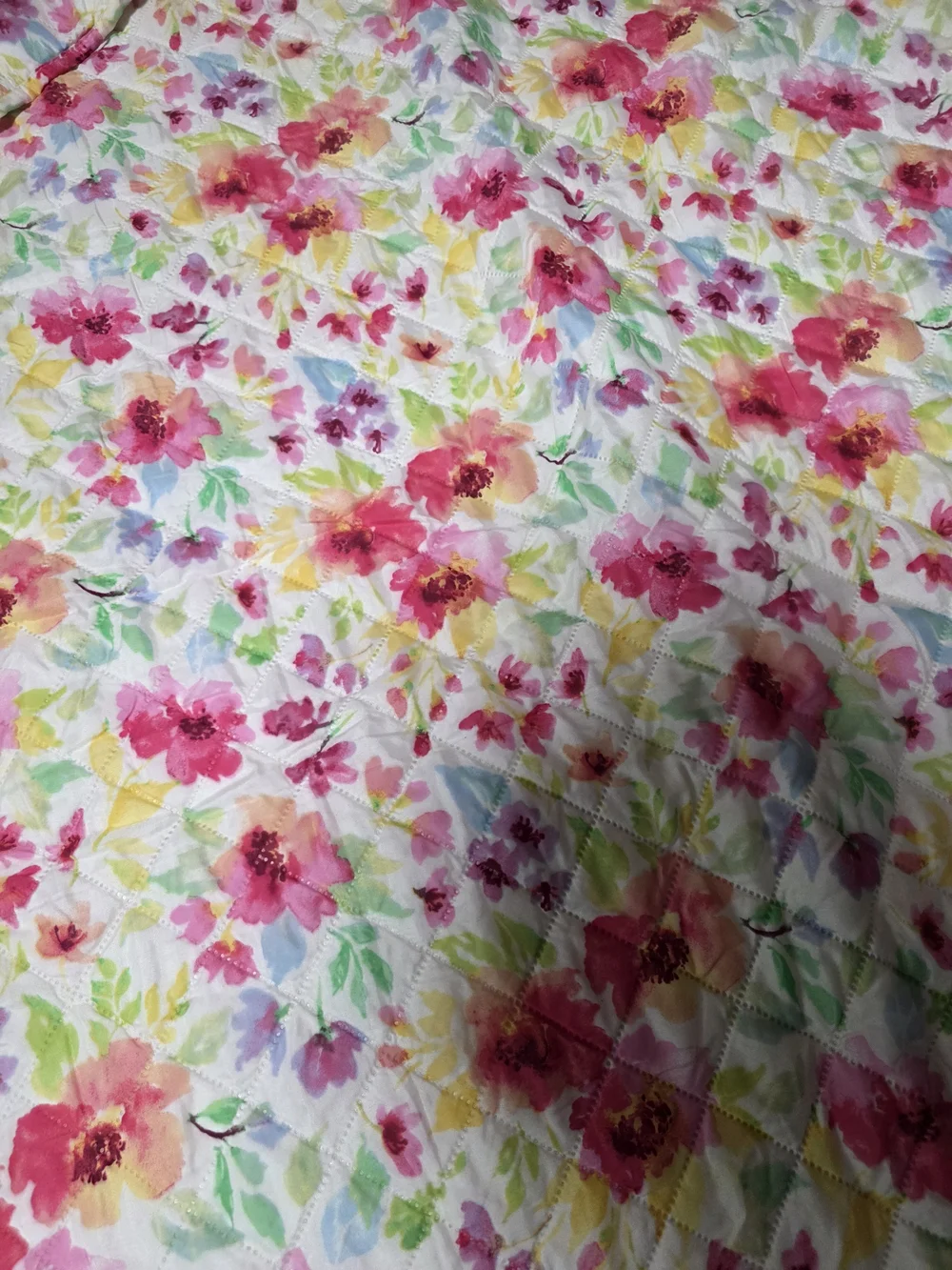 Kingston Floral Bedding Full Size in Pink, Yellow and White
